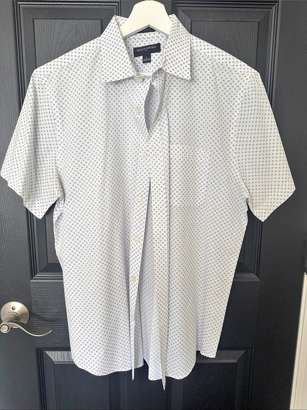 Banana Republic Floral Short Sleeve Shirt Size Large Like New